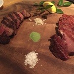 博多 肉道楽 - 熟成肉2種盛