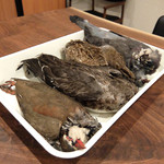 Variante - 201512 ジビエの野鳥が勢揃い（後日用の食材を見せていただいた）