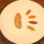 Variante - 201512 ４皿目、フォアグラの低温ロースト 四種のマルメラータ。