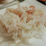 名古屋 浅田 - 12月：焼き物（焼きズワイガニ）身をほぐして