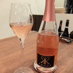 Variante - 201512 食前酒としてロゼのスパークリング。ブリュット KK(カッパ・カッパ) ロゼ。
