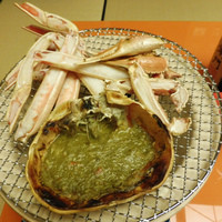 名古屋 浅田 - 12月：焼き物（焼きズワイガニ、蟹味噌甲羅焼き）