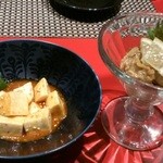 Tereya - 甘エビの塩辛、長芋のキムチ