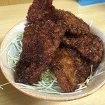 彩 - ミニソースタレカツ丼（350円）