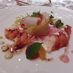 帝国ホテル - オマール海老と海の幸のお祝いサラダ仕立て、バルサミコ風味のヴィネグレットソース