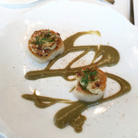 Jean-Georges Tokyo - 大粒ホタテとカリフラワー ケッパー・レーズン エマルジョン