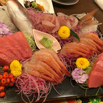 湯元館 - 刺身の盛合せ