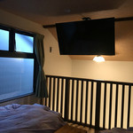 湯元館 - 反対側から、大きなテレビ