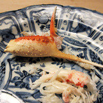 緒方 - 5】焼き蟹：間人蟹の爪(2015.12月)