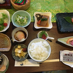 湯元館 - 朝飯、全景
