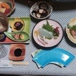 旅館なかしま荘 - 小鉢だけですごいんですけど…