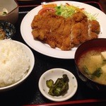 Oshokujidokoro Tsubasa - チキンカツ定食　¥806