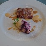 リストランテ カントゥ - 焼き立てアップルパイ　ブルーベリージェラート