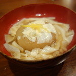 蕎麦切り 酒 大愚 - 大根煮の湯葉と蕎麦の実餡かけ