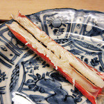 緒方 - 5】焼き蟹：間人蟹の脚(2015.12月)