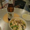Thai Toon - 料理写真:TOM YUM KOONGとシンハビール