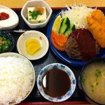 かあさん定食 おひるや - ハンバーグ・白身魚定食