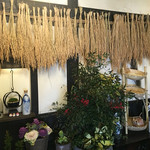 湯元館 - 玄関を入ると、米ですよ！