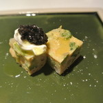 リストランテ カノフィーロ - オマール海老とブロッコリーのフリッタータ　マスカルポーネとキャビア