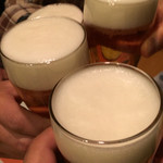 金ふじ - 生ビール 600円。