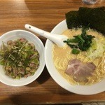 麺家 浜風 - ランチB（醤油ラーメン+ミニチャーシュー丼）