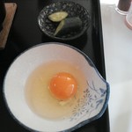 一休食堂 - 玉子と漬け物