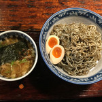 麺工房 隠國 - 隠国つけ麺＋煮卵