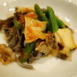 リストランテ・マッサ - イカスミのバヴェッテ　姫鮑のトマトソース