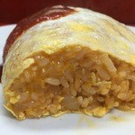 タケダ食堂 - 綺麗な断面のオムライス