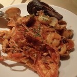 神楽坂 zio - 漁師風・海の幸のトマトソースのスパゲティ