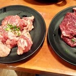 Shichirin Yakiniku Anan - 中落ちカルビ529円（税込）と上ハラミ529円（税込）これは悪くない