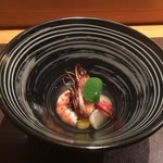 イタリア料理 柏木 - 海老とゆり根