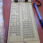 黄記滷肉飯 - これが注文票