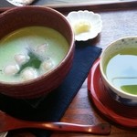 白玉饅頭　元祖 吉野屋 - 温かい白玉ぜんざい