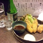 設楽 - やっぱ牡蠣フライはこでなくっちゃ（３個くらい食べちゃった…）