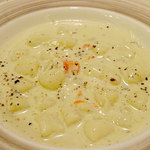 ビランチャ - ゆり根のニョッキ・蟹入りゴルゴンゾーラソース（＋300円）