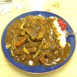 夜鳴屋 - カツカレー大盛り。