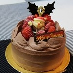 dekore - クリスマスデコレーションチョコクリーム仕上げ4号サイズ2800円