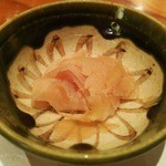 すし 市松 - ガリ　絶妙に美味しいくておかわりしました