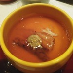 すし 市松 - 先付　穴子と蟹身の餡かけ茶碗蒸し