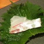 すし 市松 - 造り　真鯛 背