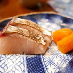 佳肴みを木 - 炙りサワラに干し柿を添えて