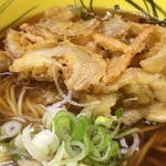 ちかてつそば - 野菜天がデカくてサクサクで美味い