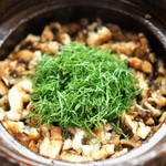 麻布十番 ふくだ - 穴子と牛蒡の炊き込みご飯
      