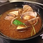 海鮮料理 吾作どん  - H.27.12.29.夜 あさり赤だし 480円税別