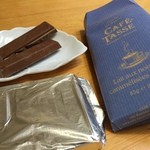 河口湖オルゴールの森 チョコレートショップ - 「CAFE TASSE」塩キャラメルミルクチョコ