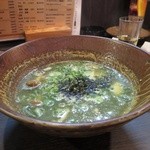 つかふき屋 - 鶏の茶そば