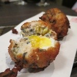 つかふき屋 - のり、うずらの中