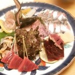 山乃薫 - 夜、刺身盛合せ