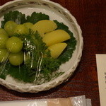 花仙庵 仙仁温泉 岩の湯 - 夕食後お部屋に置いてあったデザート